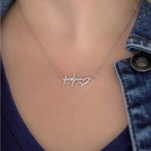 Touchstone Crystal Faith Hope Love Necklace